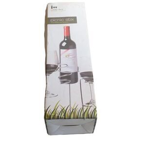 Picnic Wine Glasses Holder Tailgate Picnic Ball Games Patio